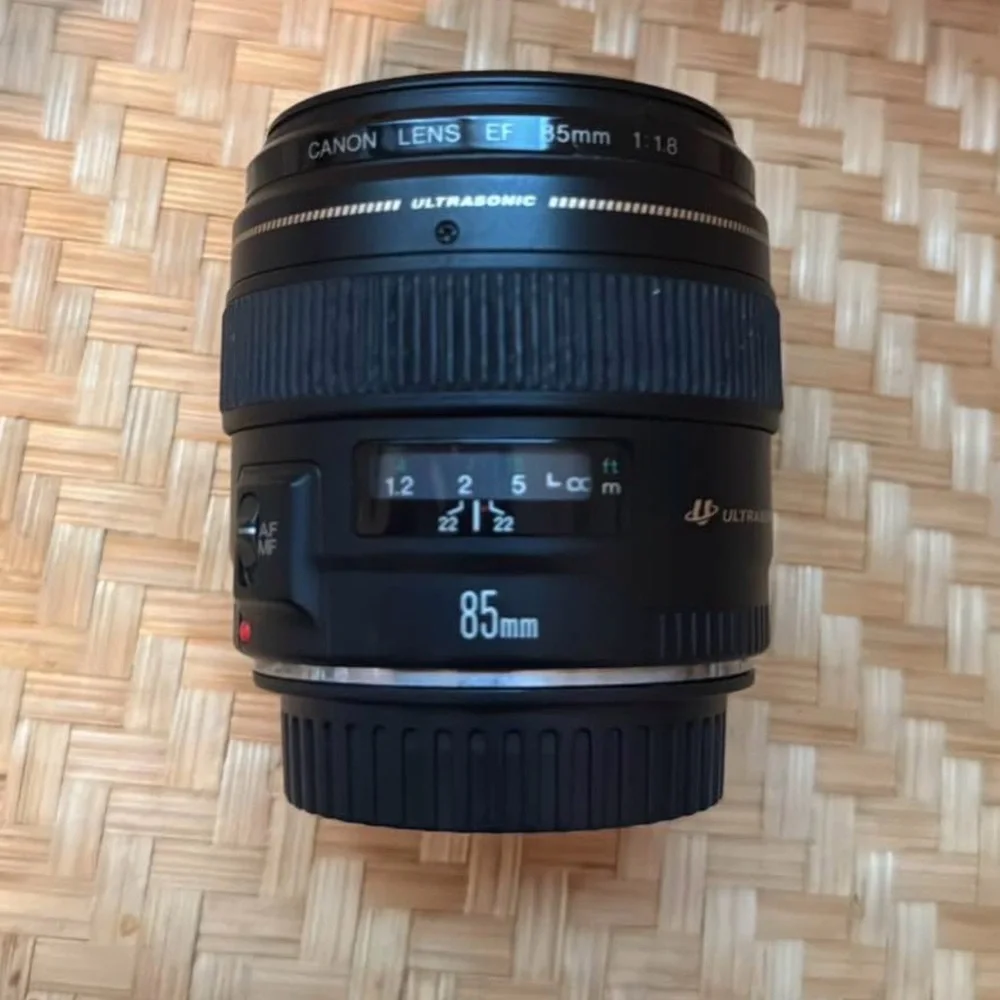 Canon Black EOS Camera with Three Lenses
